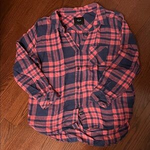 Rails Women's Plaid Button Down Shirt - Pink and Navy